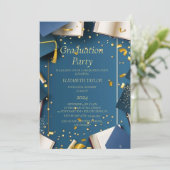 Invitation Graduation Party I Blue (Debout devant)