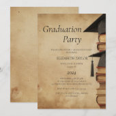 Invitation Graduation Party I Rustic (Devant / Derrière)