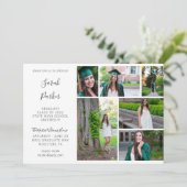 Invitation Graduation Party Modern 6 Photo (Debout devant)