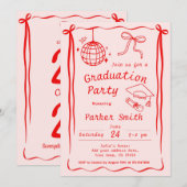 Invitation Graduation Party Moderne (Devant / Derrière)