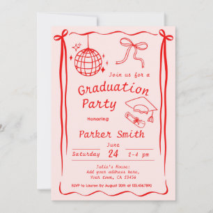 Invitation Graduation Party Moderne