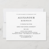 Invitation Graduation Party Moderne 6 Photo V2 (Dos)