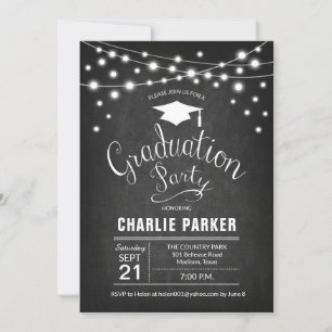Invitation Graduation Party - Motif du tableau de bord