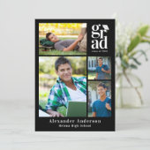 Invitation Graduation Party Multi Photo (Debout devant)