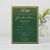 Invitation Graduation party or vert 2025 (Debout devant)