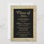 Invitation Graduation Party Parties scintillant or tendance é (Devant)