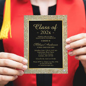 Invitation Graduation Party Parties scintillant or tendance é
