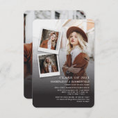 Invitation Graduation Party Photo Collage Grad 2024 (Devant / Derrière)