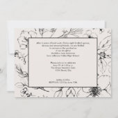 Invitation Graduation Party Script Blush Botanical Floral (Dos)