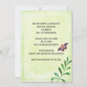 Invitation Graduation Party Signe rustique Enregistrer La Dat (Dos)