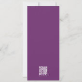 Invitation Graduation Party Simple Photo moderne QR Code (Dos)