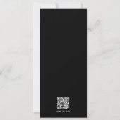 Invitation Graduation Party Simple Photo moderne QR Code (Dos)