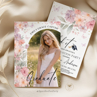 Invitation Graduation Party  Wildflower Photo