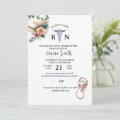 Invitation Graduation personnalisée en soins infirmiers Minim (Debout devant)