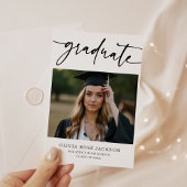 Invitation Graduation photo Décontractée moderne