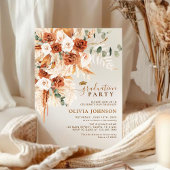 Invitation Graduation photo minimale moderne Code QR