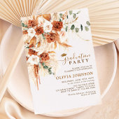 Invitation Graduation photo minimale moderne Code QR