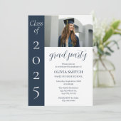 Invitation Graduation photo minimaliste (Debout devant)