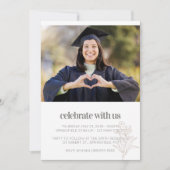 Invitation Graduation photo minimaliste moderne (Devant)