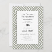 Invitation Graduation photo minimaliste moderne (Dos)