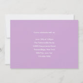 Invitation Graduation photo moderne en arc violet (Dos)