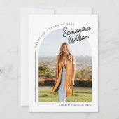 Invitation Graduation photo moderne tendance (Devant)