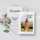 Invitation Graduation photo moderne tendance