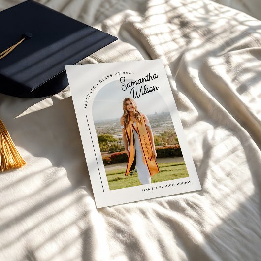 Invitation Graduation photo moderne tendance