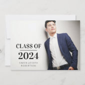 Invitation Graduation photo moderne tendance (Devant)