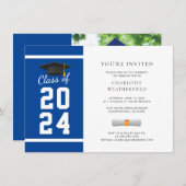 Invitation Graduation Photo Script Grad 2024 Party (Devant / Derrière)