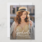 Invitation Graduation photo verticale moderne 2025 (Devant)