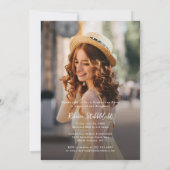 Invitation Graduation photo verticale moderne 2025 (Dos)