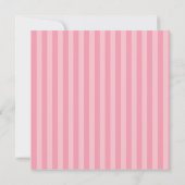Invitation Graduation Pink Stripes (Dos)
