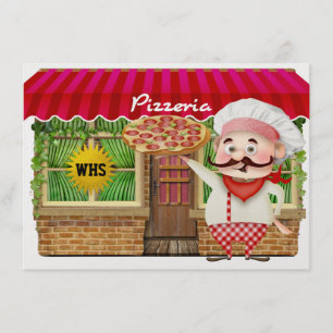 Invitation Graduation Pizza Party - SRF