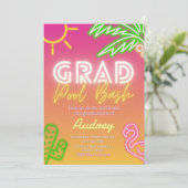 Invitation Graduation Pool Party (Debout devant)