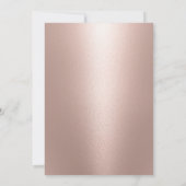 Invitation Graduation Rose Gold Piano Keys Musique majeure (Dos)