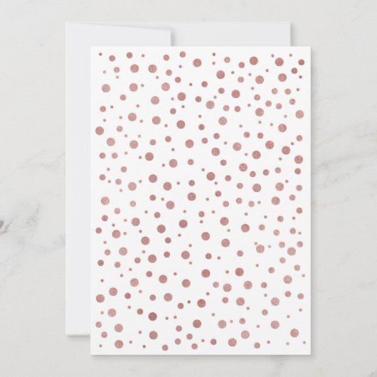 Invitation Graduation - Rose Gold White (Dos)