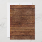 Invitation Graduation Rustique Grill and Chill (Dos)