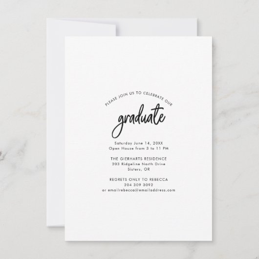 Invitation Graduation Script Photo Grad Open House (Dos)