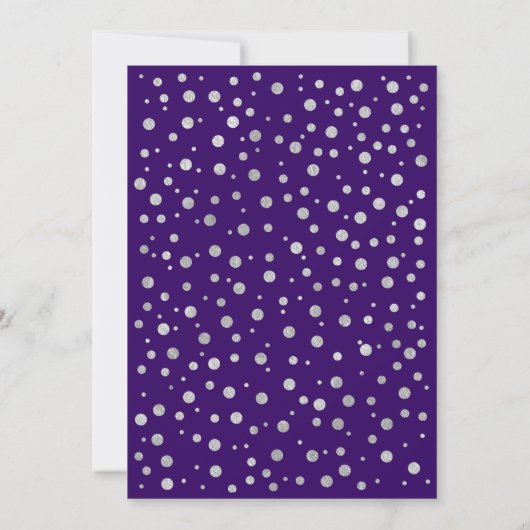 Invitation Graduation - Silver Purple (Dos)