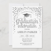 Invitation Graduation - Silver White (Devant)