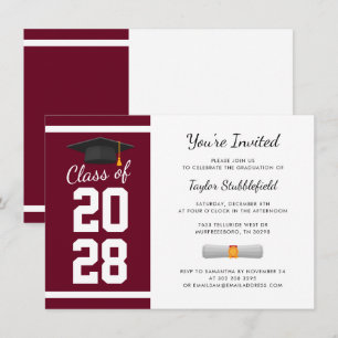 Invitation Graduation Simple 2025 Script Grad Party