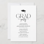 Invitation Graduation simple de la partie de GRAD (Devant)