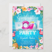 Invitation Graduation Summer Pool Party (Devant)