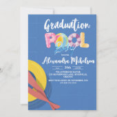 Invitation Graduation Summer Pool Party (Devant)