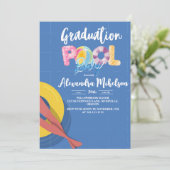 Invitation Graduation Summer Pool Party (Debout devant)