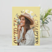 Invitation Graduation To The Next Chapter Arch Photo Citrus (Debout devant)