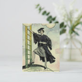 Invitation Graduation vintage, Escalade l'échelle d'entrepris (Debout devant)