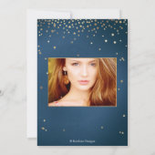 Invitation Graduation, Wish upon Stars Invitation, Bleu (Dos)