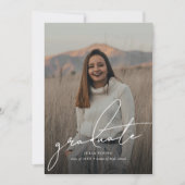 Invitation Gradué 4 Photo Collage de la fête de graduation (Devant)